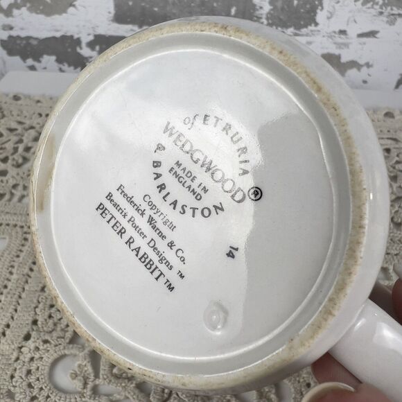 Wedgwood 1991 Peter Rabbit Child's Cup Mug Beatrix Potter‎ England - Picture 7 of 7
